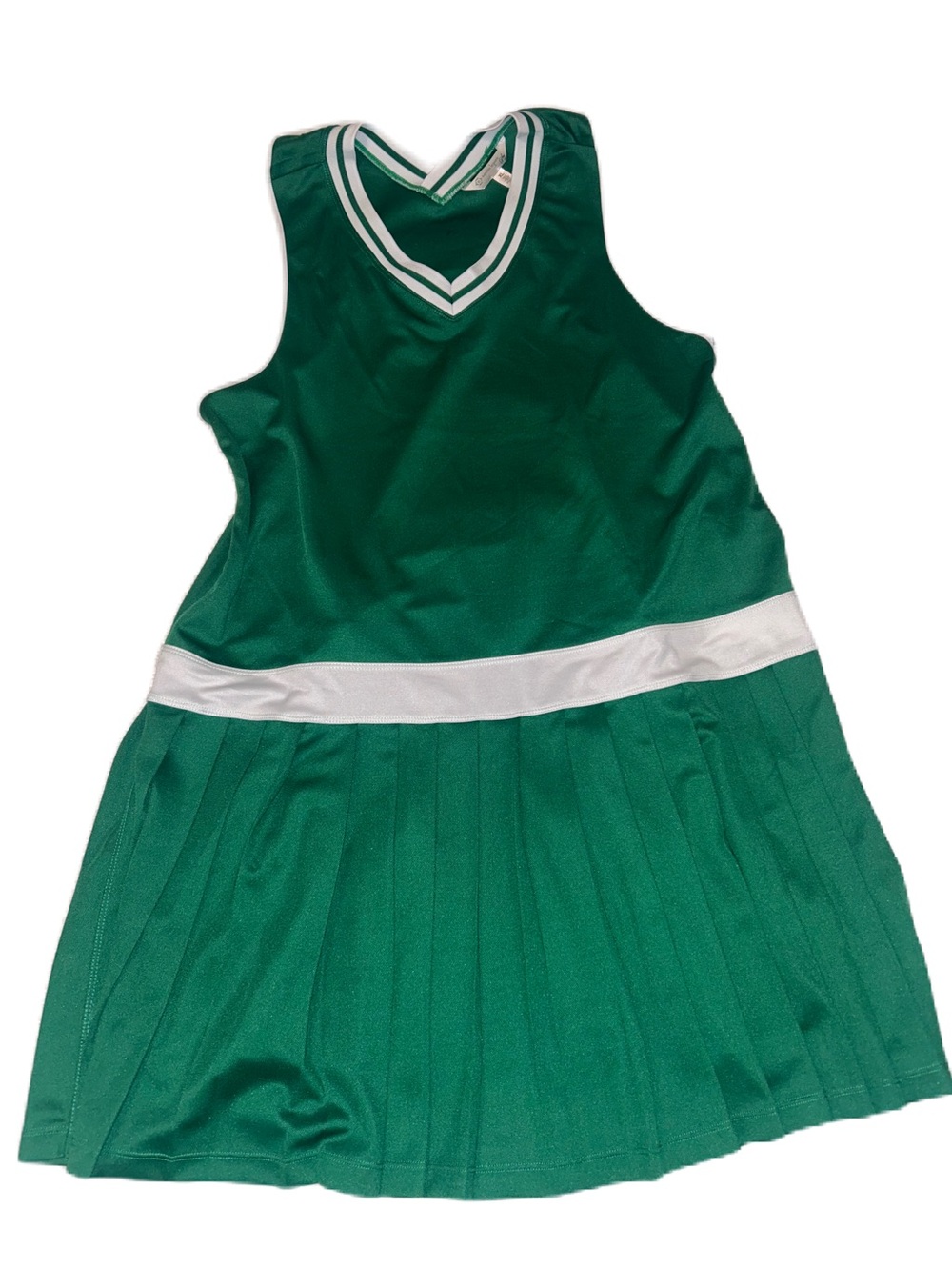 Nanette Lepore Verdant Green Sleeveless Dress with Bright White Trim - Picture 3 of 5